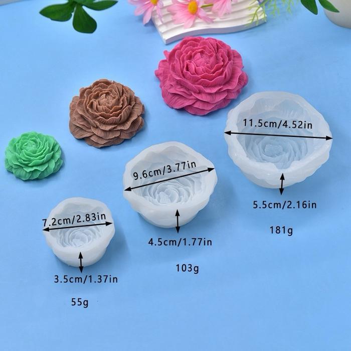Cetakan bunga melati , peony silikon cetakan puding / coklat / lilin Kitchenware