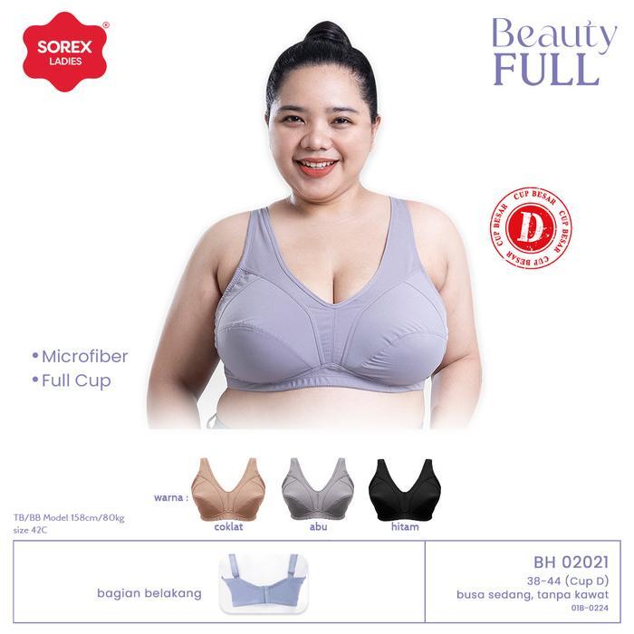 bh bra jumbo sorex 02 microfiber cup D tanpa kawat Siap Kirim