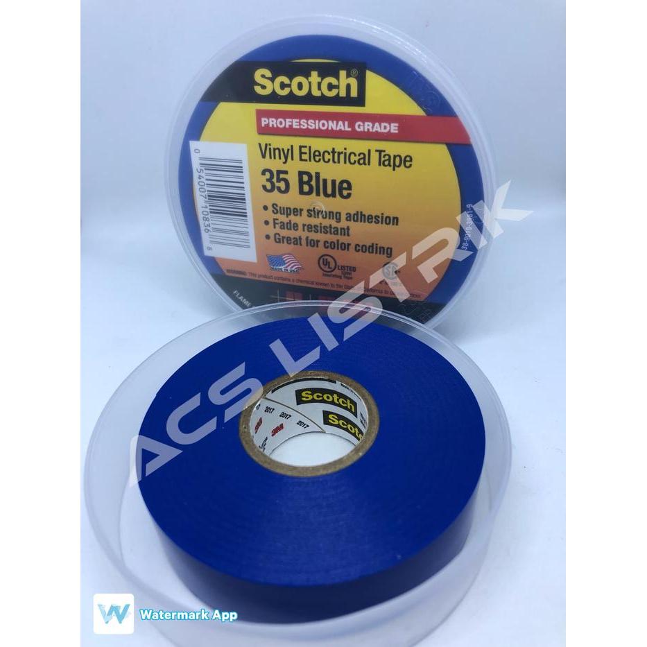 3M Scotch 35 Vinyl Tape Biru Terlaris