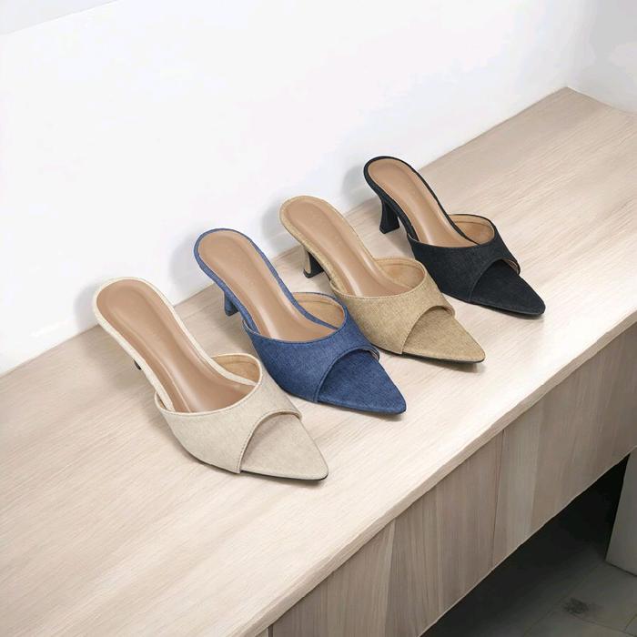 Donatello - Segajang Collection Laurel Sandal Heels Wanita 7 Cm Sendal Shoes