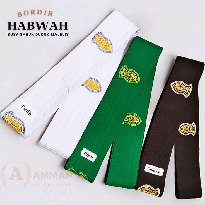 ASLI Habwah - Sabuk Duduk Majlis Habwa Terompah Polos Warna Ala Habib Hadramaut Yaman Premium