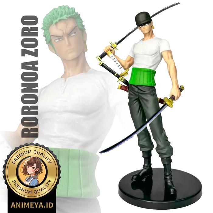 NEW Action Figure Statue Hobi Mainan Roronoa Zoro Baju putih POP Studio Recast Koleksi Patung Anime