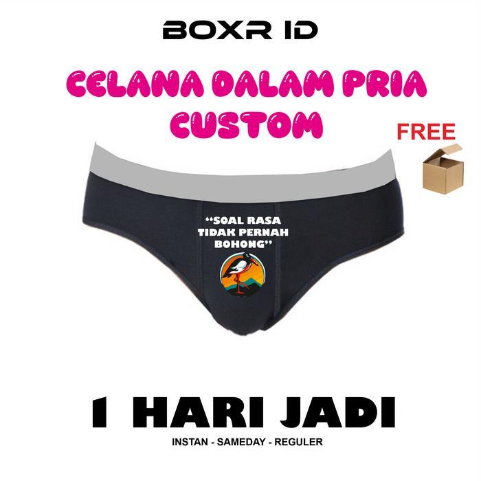 Celana Dalam Pria Custom Boxer Custom Foto Bango