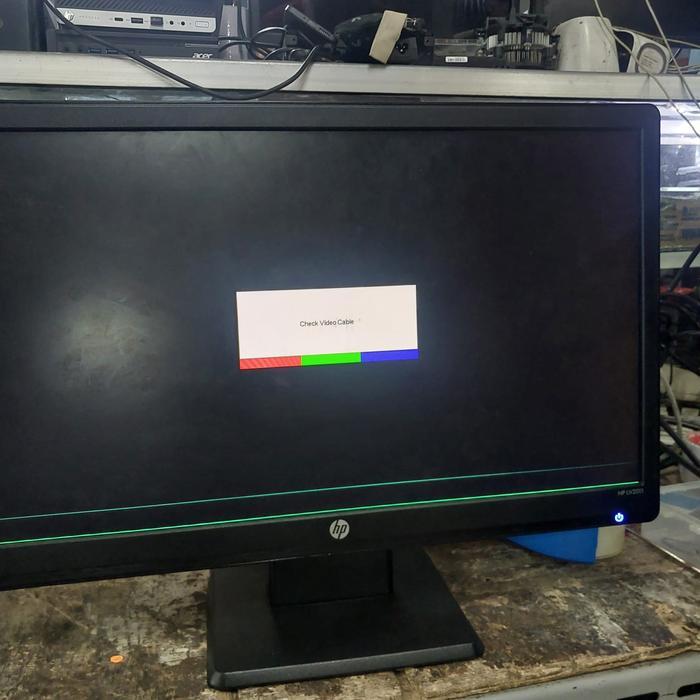 LED lcd monitor 20inch HP murah minus Garis
