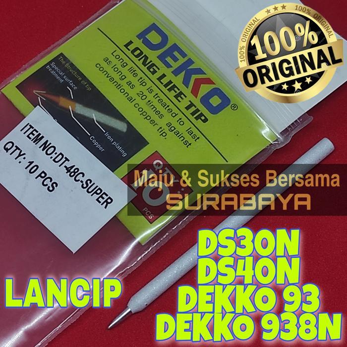 Ujung Mata Tip Solder Dekko Dekko93 Deko 93 938N 25-80 80W Watt Lancip Runcing