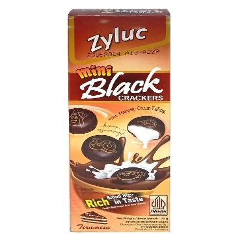 S58479 ZYLUC MINI BLACK TIRAMISU COKLAT BISKUIT 35GR MAJU BERSAMA (20260528)