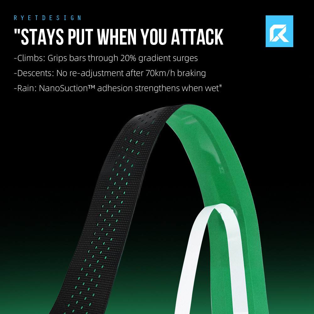 RYET Road Bike Bar Tape - Gel Padding, Anti-Slip & Shock Absorption Handlebar Wrap, Durable