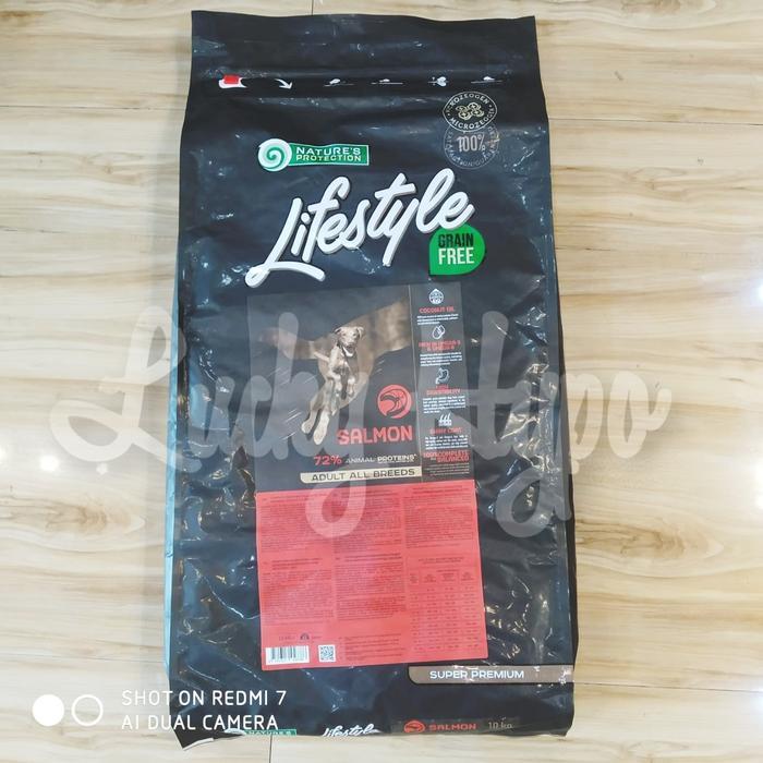 Dogfood Natures Protection Lifestyle Salmon Adult 10kg Grain Free