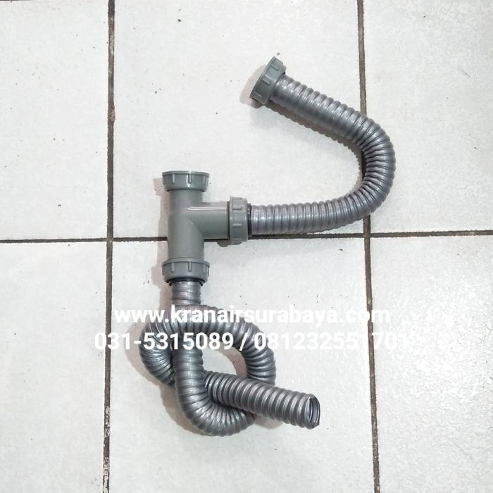 Selang Bak Cuci Piring Dua Lubang