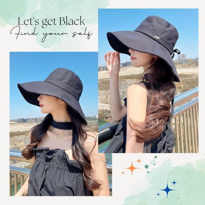Topi Lebar Topi Bucket Besar Wanita / Topi Cewek / Colorful Bucket Hat