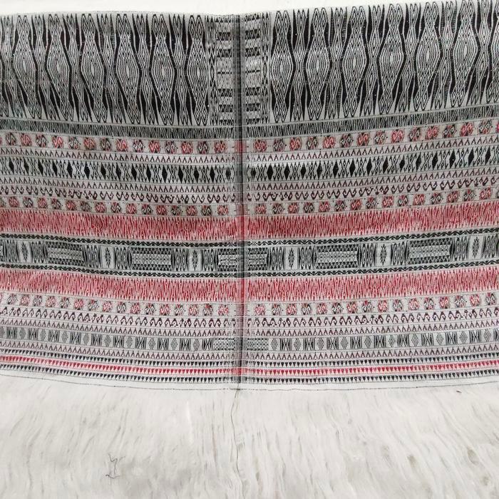 Bahan ulos ragi hidup kombinasi dress/kemeja etnik batak toba1