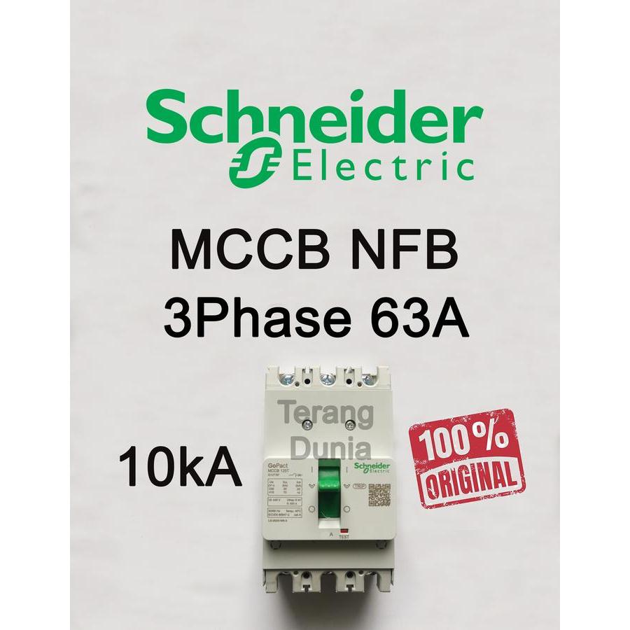 Mccb Schneider 63A Nfb Schneider 63A Ezc100F3063 Gopact Mccb 3P 63A