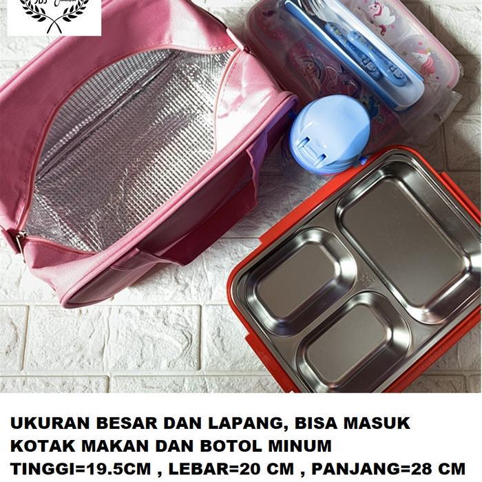 Lunch Bag Tas Bekal Insulated Lunch Bag Sumiko Sanrio Ukuran Besar Top