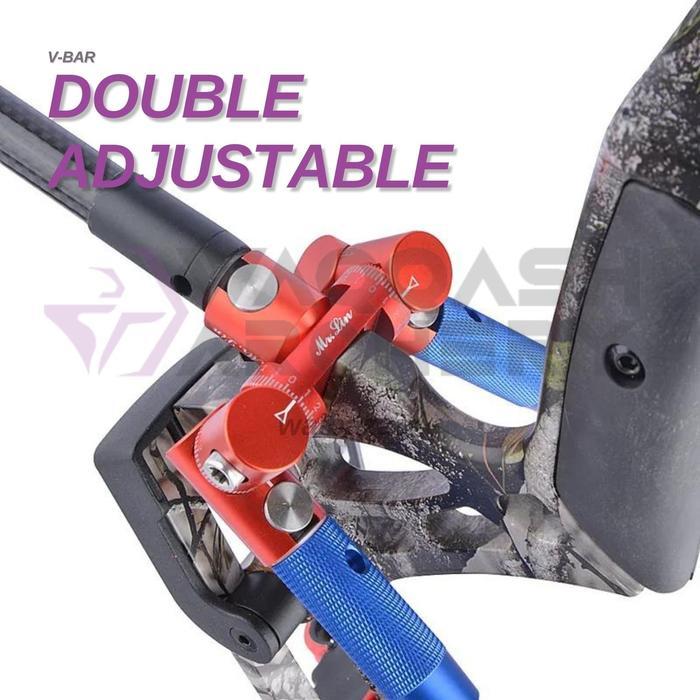 MR LIN DOUBLE ADJUSTABLE V-BAR VBar 5/16 Recurve