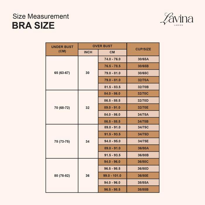 Lavina - Lyora Low Cut Strapless bra - Bra Tanpa Tali size Jumbo (32-46 cup B-F) Siap Kirim