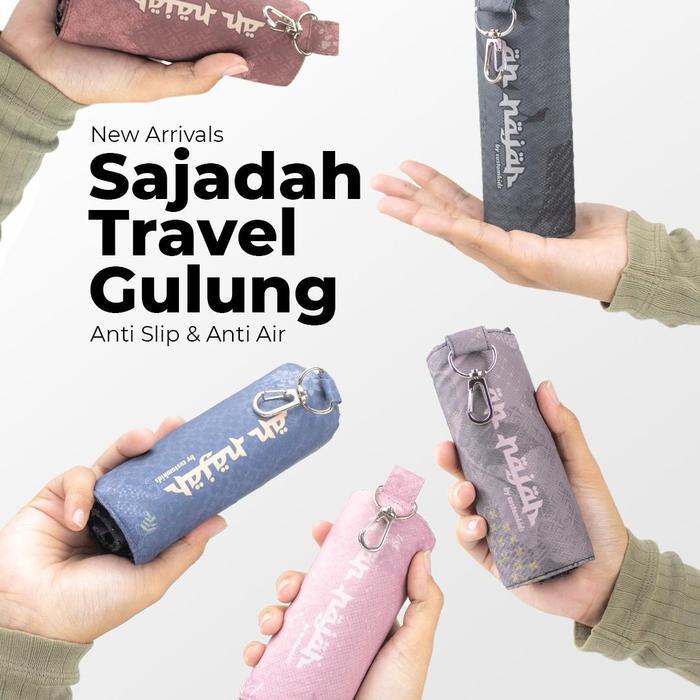 An-Najah Sajadah Traveling Printing Tipis Gulung Anti Slip Premium Waterproof Untuk Travel Nyaman