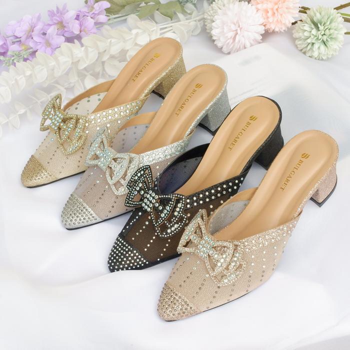 Donatello - Heels Wedding Glamour Diamond Zn 12 Pesta Shoes Wanita Karet