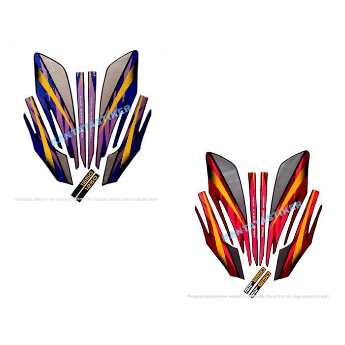 Striping Motor Honda GL Max 1993 ungu