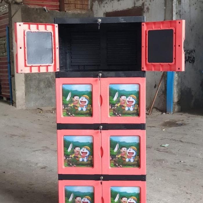Lemari Plastik Doraemon 4 susun