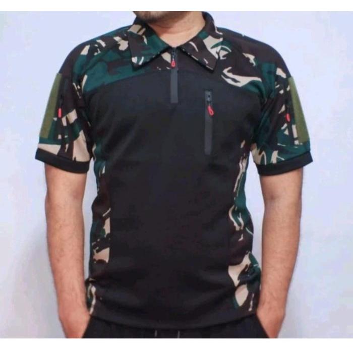 Kaos Bdu Tactical Loreng Full Scuba Lengan Pendek