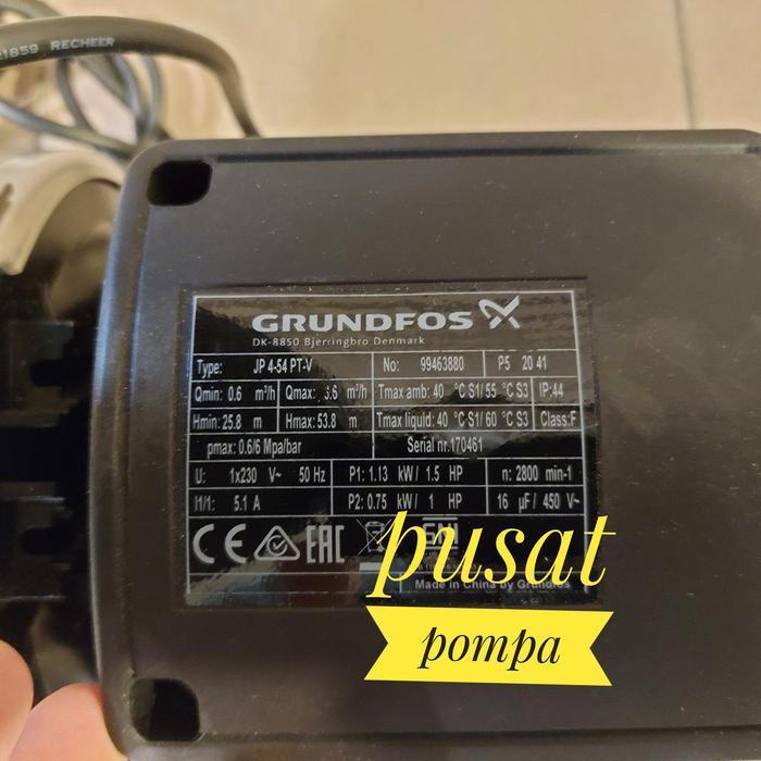 Pompa Semi Jet Sumur Dangkal Grundfos JP 4-54 Pengganti Grundfos JP 4
