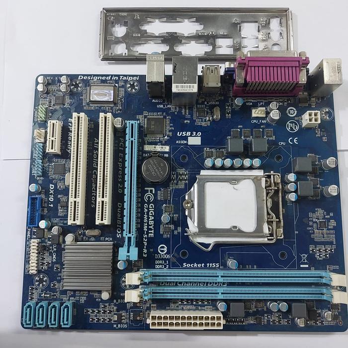Mainboard h61 Gigabyte GA-H61M-S2P-R3 ddr3 socket 1155 murah motherboard Gen 2 & 3 H61 second