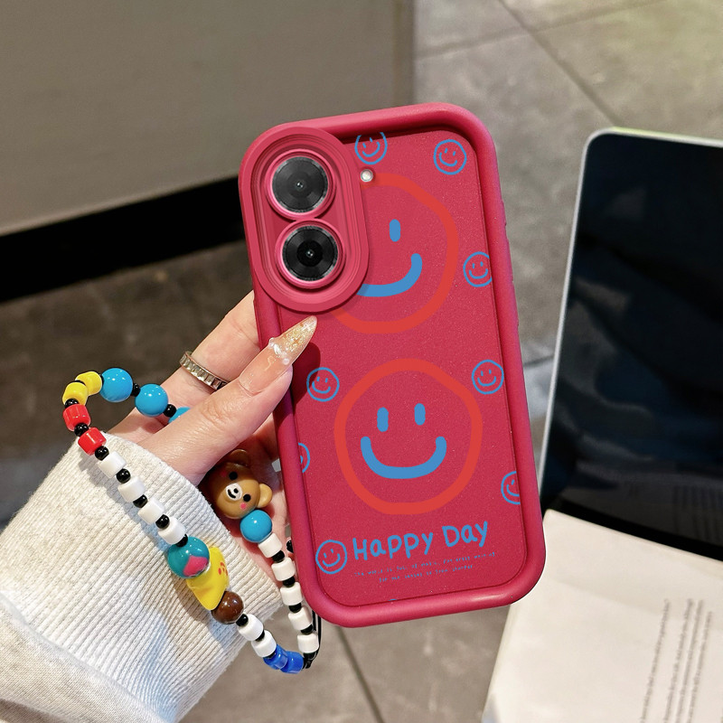 Casing Hp untuk Xiaomi Redmi A5 4G Case Casing pola wajah tersenyum Silikon Cesing Softcase Kasing H