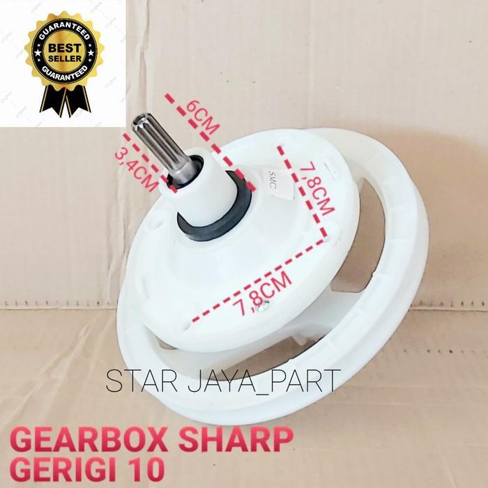 gearbox mesin cuci sharp 2 tabung