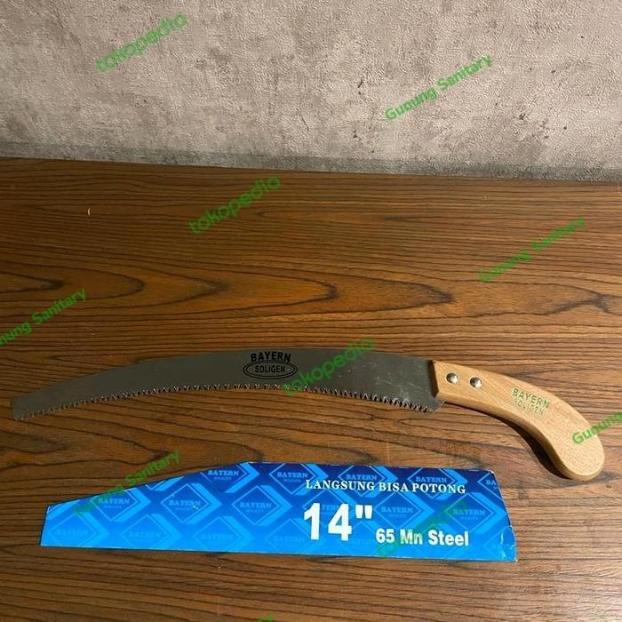 Gergaji Kayu Lengkung Soligen 14" / Gergaji Dahan , Triplek Soligen
