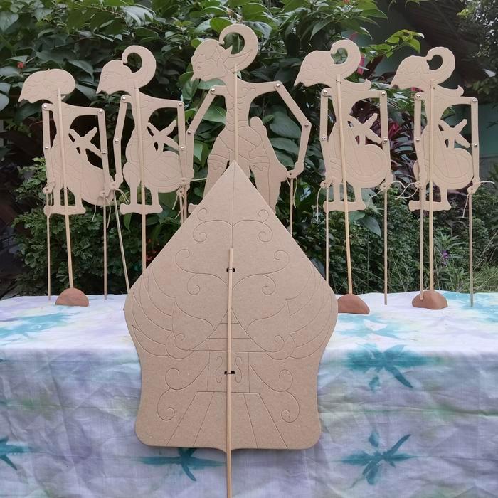 wayang Pandawa , wayang kertas karton hardboard prakarya edukasi anak TK, SD, SMP, SMA