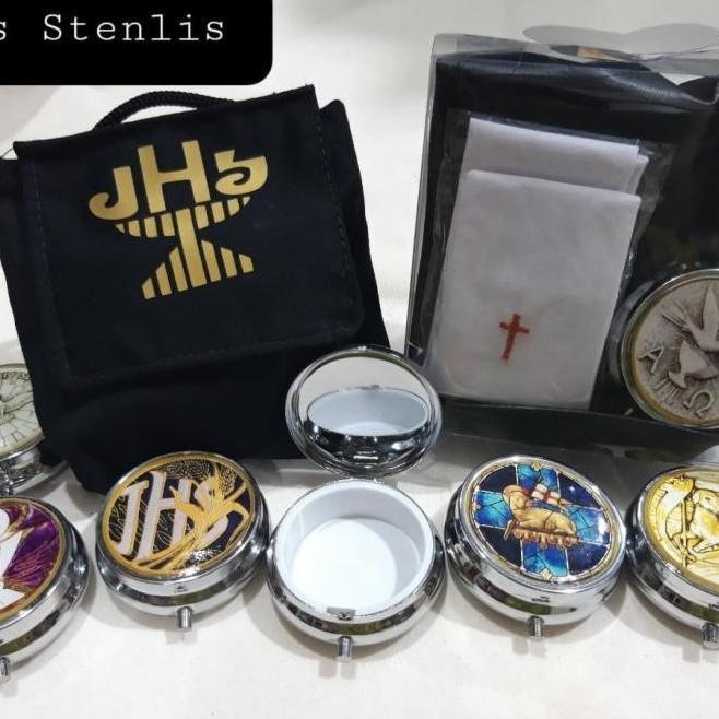 Terbaru sale piksis katolik stainles set terjamin 100% ori