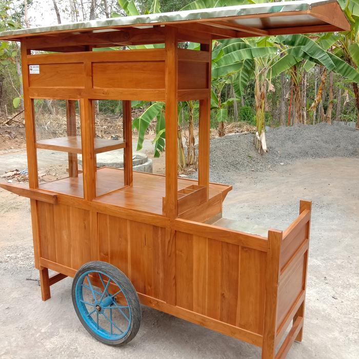 Gerobak Nasi Goreng Bahan Kayu Jati