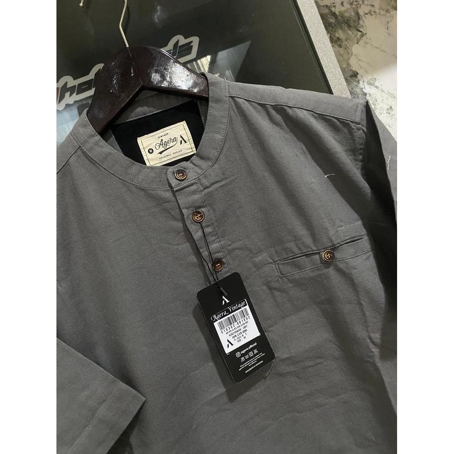 Kemeja Semi Koko Agera Pria Dewasa Muslim