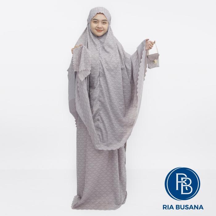 Ria Busana - Elnia - Mukena Traveling Mini Parachute Motif Abstrak Art. Elya-Travelinglaser