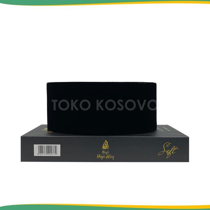 Peci Premium Haji Alay Deluxe Ac Tinggi 7 8 9 10 Cm Songkok Hitam Sholat Bludru Ukuran Anak Laki