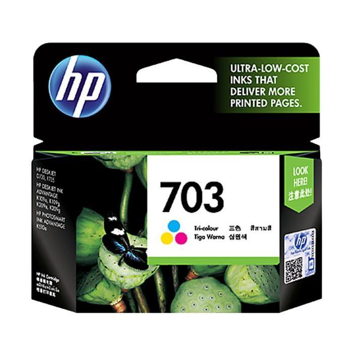TINTA PRINTER CARTRIDGE HP 703 COLOUR ORIGINAL