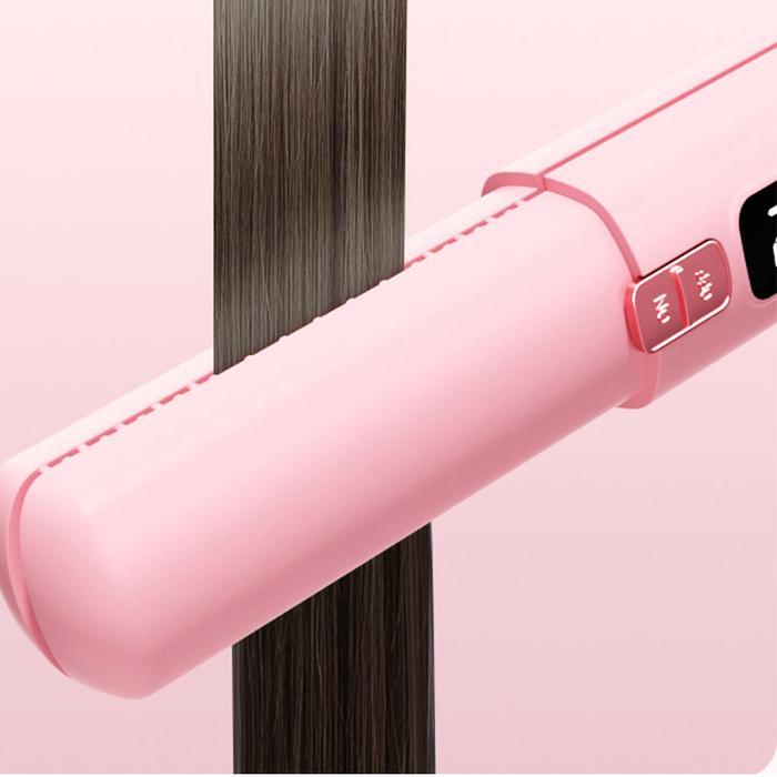 <Special Price> Stypro Wireless Hair Straightener Pink Hitam Catokan Rambut Portable Wireless
