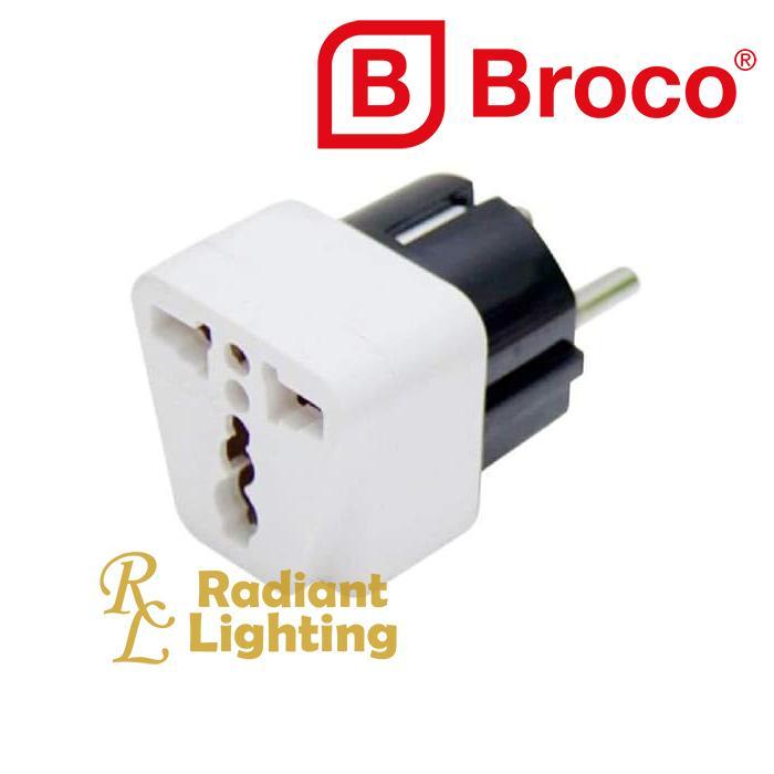 BROCO OVER STEKER UNIVERSAL CONVERTER COLOKAN KAKI 3 KE KAKI 2