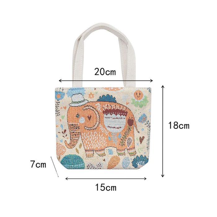 TAS JINJING KANVAS WANITA TAS KANVAS MINI TAS GAJAH TFW 105