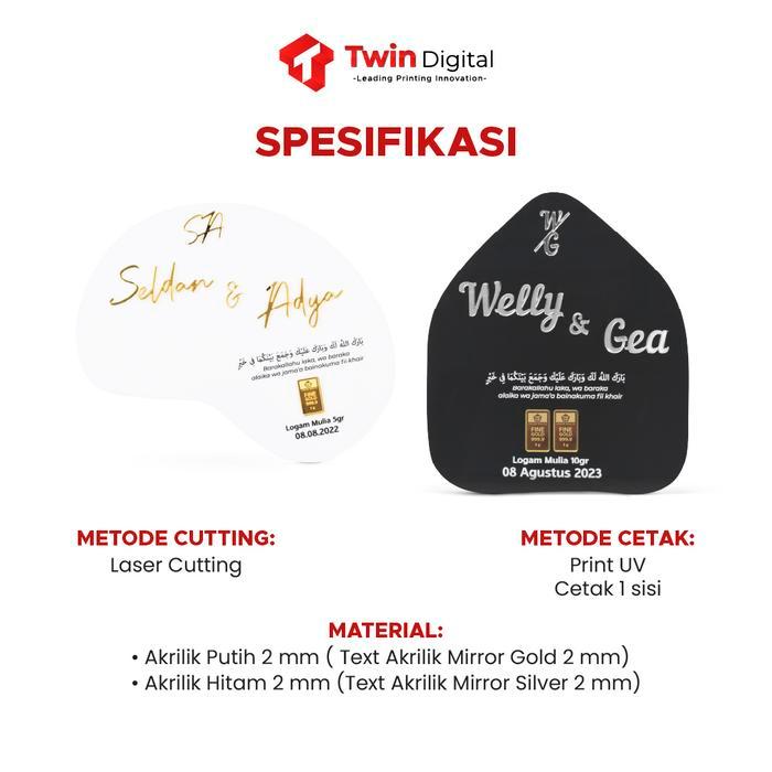 Custom Hantaran Wedding Akrilik Mahar Pernikahan - Akrilik Seserahan