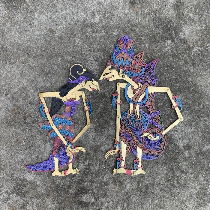 Wayang Kulit Rama Shinta Mahar 28 cm