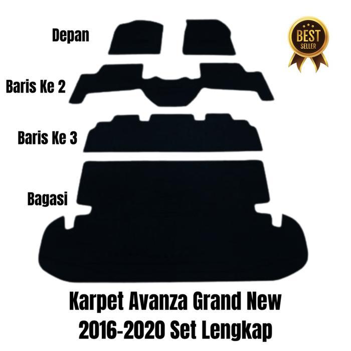 karpet mobil Avanza 2016 - 2020 Fullset alas kaki mobil Car Toyota Avanza Grand New 2016 2017 2018