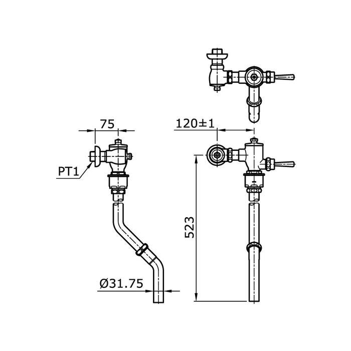 KLOSET JONGKOK FLUSH TOTO CE9