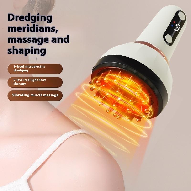 Electric Meridian Body Massage Brush Guasha Physiotherapy Apparatus Lymphatic Drainage Machine