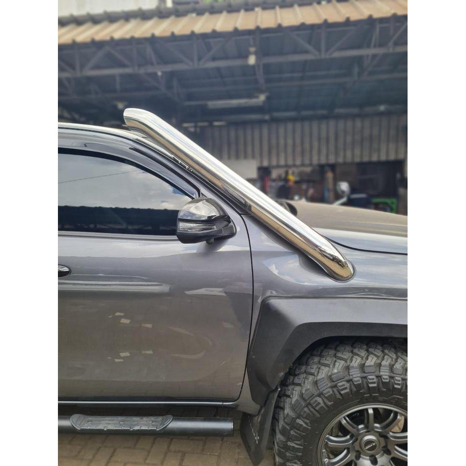 Snorkel Hilux Revo Rocco GR N80 2016+ Stainless Seamless Short Entry snorkle