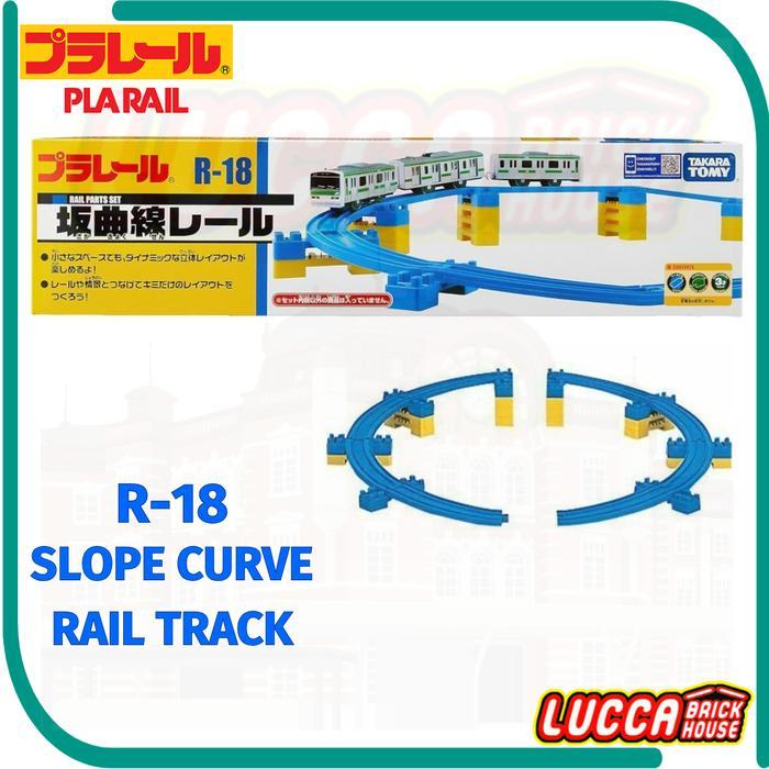 Takara Tomy Plarail R-18 Slope Curve Rail Track