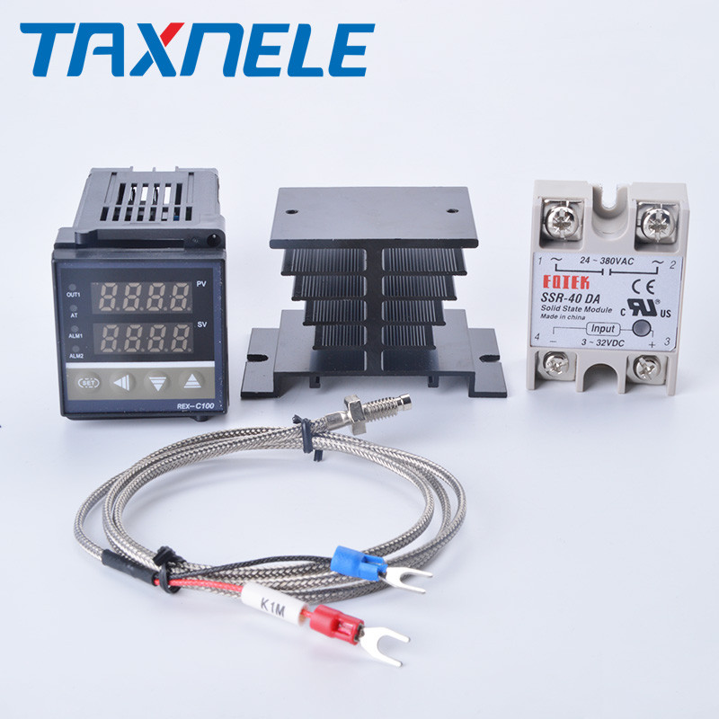. Digital Pid Temperature Controller Rex-C100 Rex C100 Thermostat + -