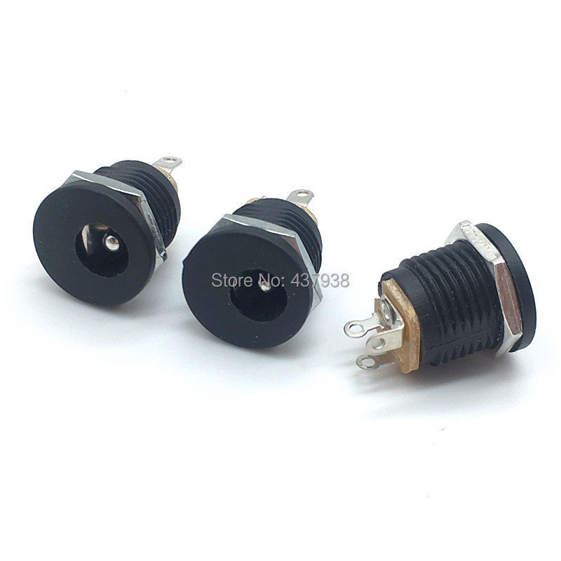 . 100Pcs Dc-022 5.5-2.5 5.5 X 2.5Mm Dc Power Socket Dc Connector Panel -