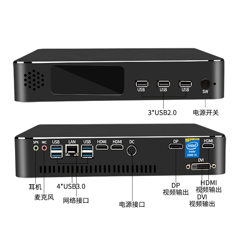 . Yohirs Mini Desktop Pc Core I9 9900T I7 9700F I5 Gtx1650 4G Gigabit -