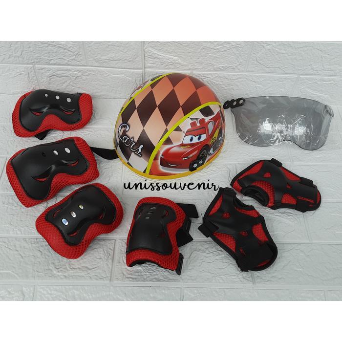 helm sepeda anak local karakter lengkap